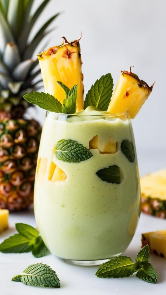 Pineapple and Mint Smoothie